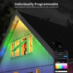 🎅 Crăciun timpuriu 49% ΕΚΠΤΩΣΗ - Lampă LED permanentă Smart Rainbow de exterior - Smartlight 🎁