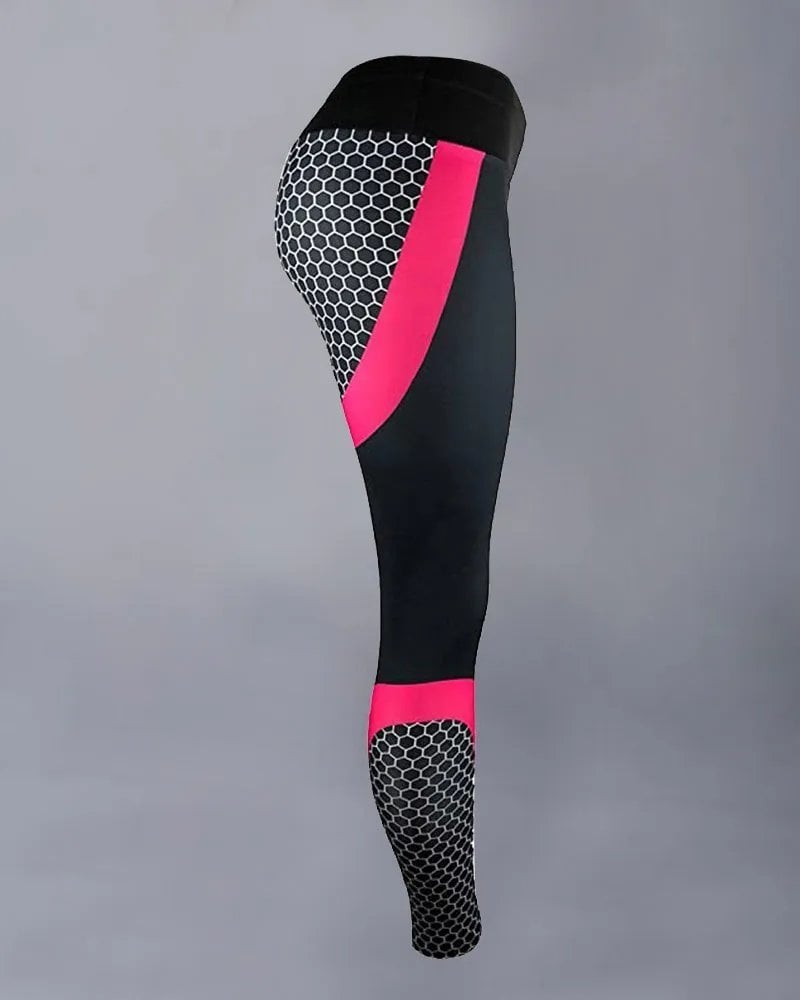 🎁Promoție🌹Leggings sport cu talie înaltă cu bloc de culoare💥