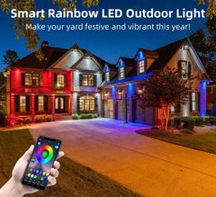 🎅 Crăciun timpuriu 49% ΕΚΠΤΩΣΗ - Lampă LED permanentă Smart Rainbow de exterior - Smartlight 🎁