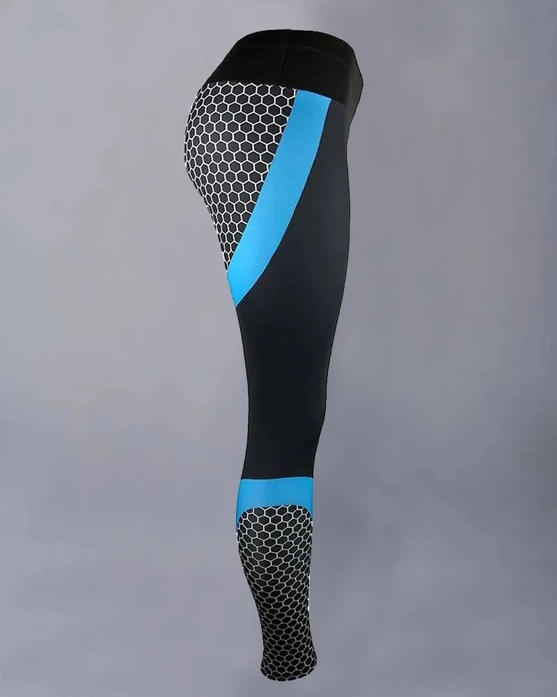 🎁Promoție🌹Leggings sport cu talie înaltă cu bloc de culoare💥